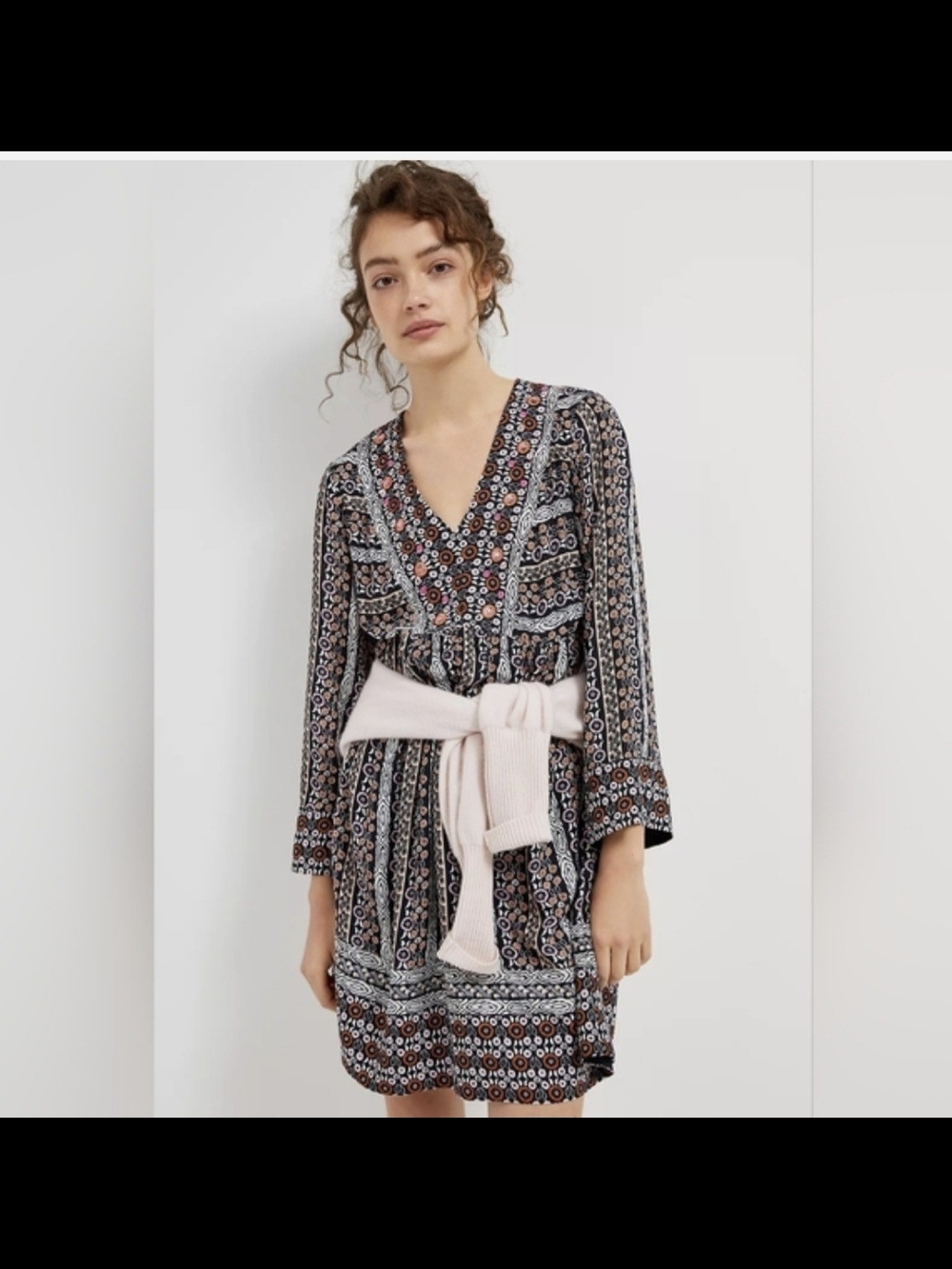 Anthropologie Maeve Naomi embroidered dress